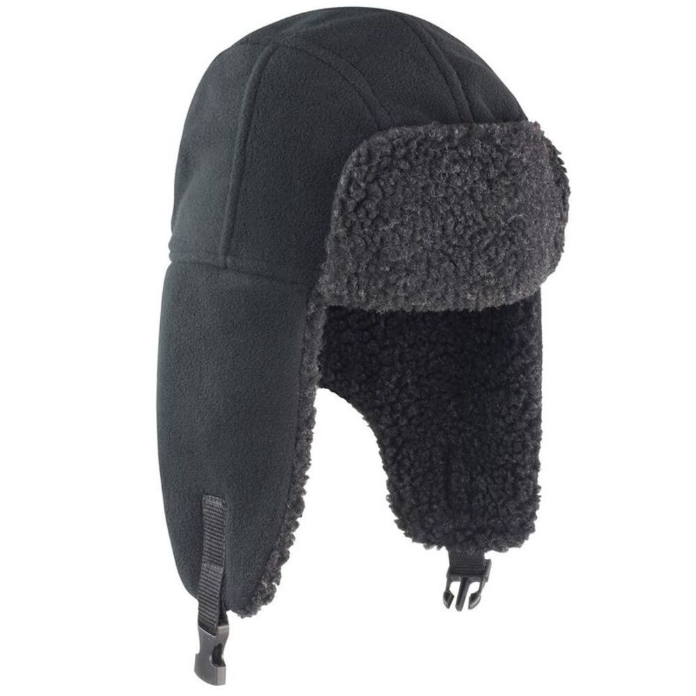 Result Winter Essentials Sherpa Thinsulate Bomber Hat / Black